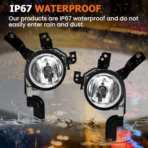 Fog Lights Compatible With 2007 2008 2009 CRV Fog Lamps Assembly Front Bumper Lamps with Harness and Switch Left and Right Side by Boxlight - Used condition - Image 5