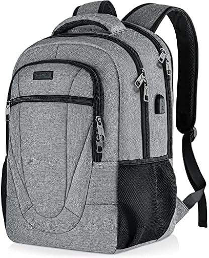 BIKROD Mochila para hombre, mochila escolar, para niños y adolescentes, gran impermeable, para trabajo, viajes, con funda antirrobo, 15.6, Clásico | Ya disponible en tu tienda friki favorita! En mundofriki.es!