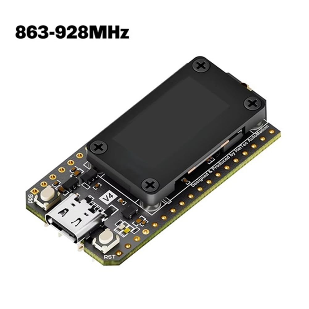 Kit de Carte de Développement Heltec V4 Meshtastic WiFi Lora 32 avec Boîtier, GPS, SX1262, Écran OLED 0,96 Pouce, Alimentation Solaire, BLE Basse Consommation.
