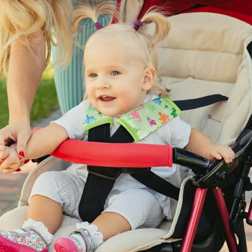 Image of COOLBEBE Car Seat Straps Shoulder Pads for Baby Kids, Super Soft Seat Belt Covers for All Car Seats /Pushchair /Stroller /High Chair