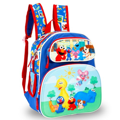 Sesame Street Mini Backpack for Kids - Bundle With 12" School Bag, Water Bottle, Coloring Book, and More | Sesame Street Travel Bag for Boys, Girls2