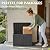 DRATO 50 Gallon Outdoor Storage Box Waterproof, Lockable Resin Deck Box for Patio Furniture, Pool Supplies & Garden Tools, Weatherproof Outside Storage Bin for Backyard Porch (Black, 50 Gallon)