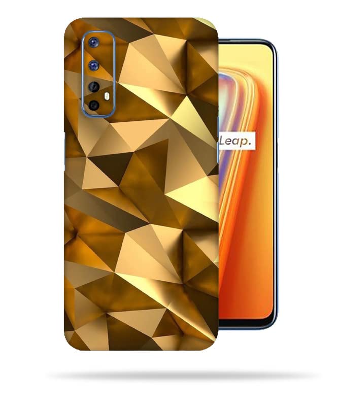 Image of Golden Poly Skin Back Protector Film Ultra Thin Scratch Resistant Vinyl (Not Case and Cover) for Realme 7