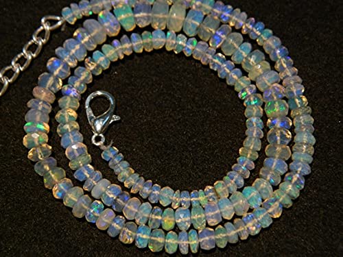 Opale d'Éthiopie perles rondelles facettées naturelles Welo LKBEADS de 3,5 à 6mm