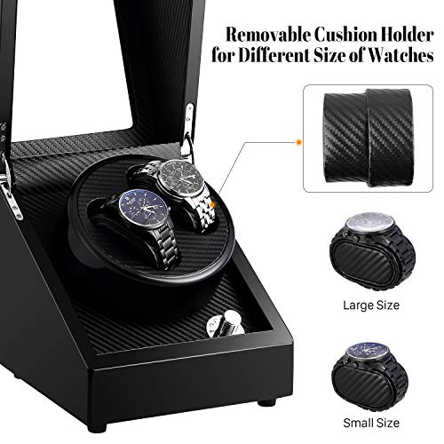 Kranich Automatic Double Watch Winder Box Luxury Wooden Storage Case for Automatic Mechanical Watch