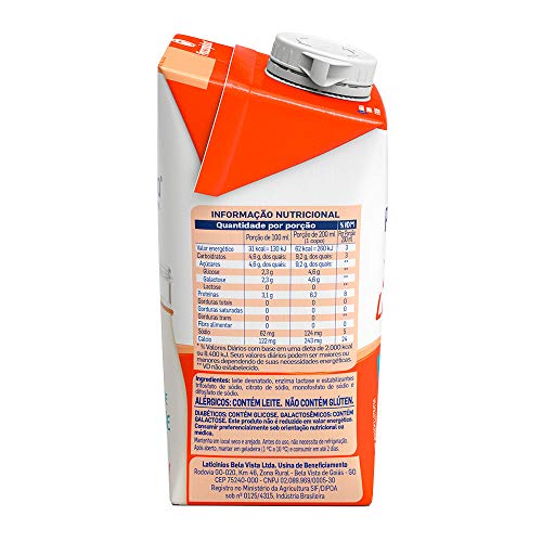 Leite Desnatado Zero Lactose Piracanjuba 500ml