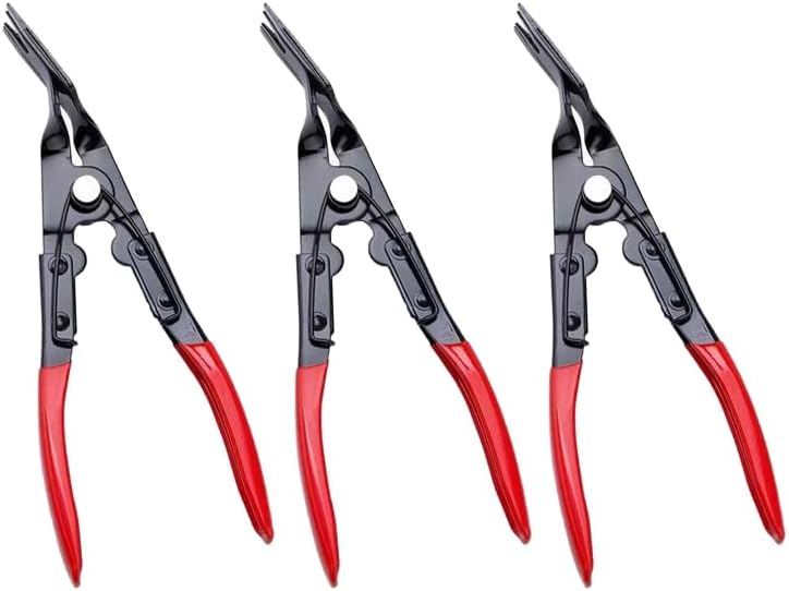 1/2/3 Pcs Clip Removal Plier,Damage to Trim and,EasilyRemoves Trim and Upholstery Clips and FastenersPrevents,Panel Clip Pliers. (3)