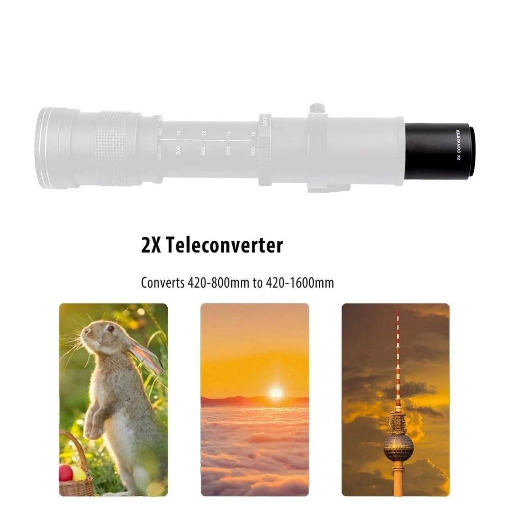 2-krotny telekonwerter z konwerterem i powiększeniem
