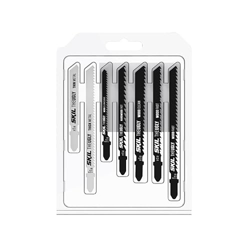 Miniatura 3 de SKIL Juego de 21 hojas de sierra caladora de vástago en T multiusos para sierras caladoras SKIL JS314901JS313101JS820302JS820202JS5833A-10 - JSB2000