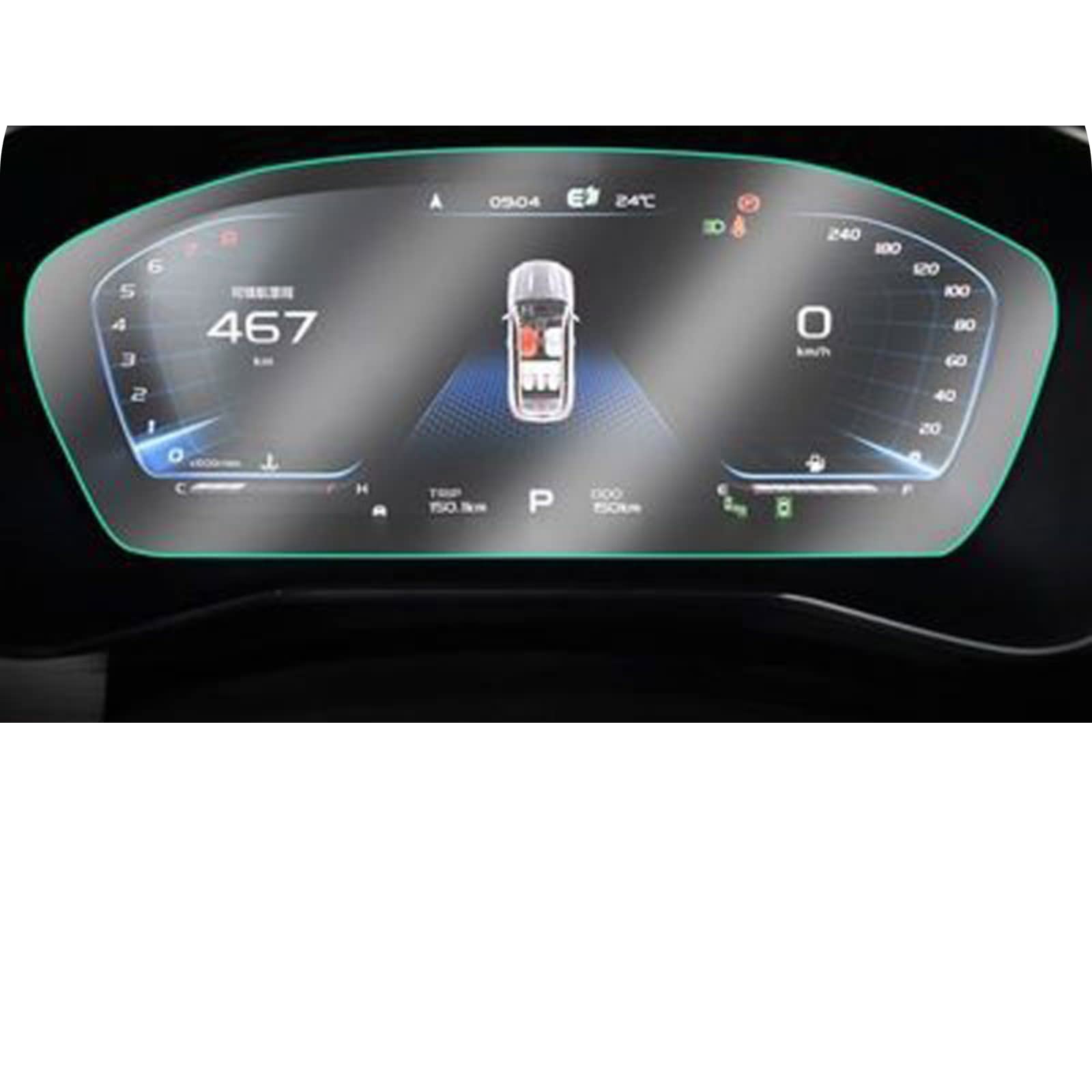 Film de protection d'écran en verre trempé pour navigation Geely Azkarra Boyue Pro 2020 2021