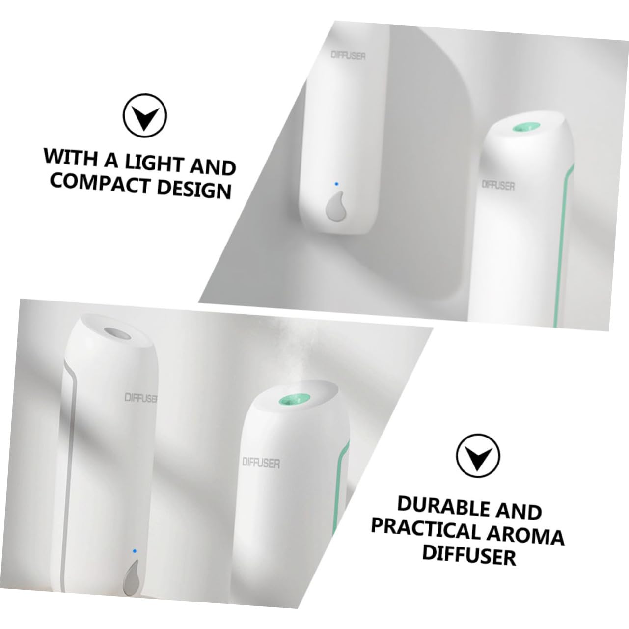 ABOOFAN Diffusore di Aromi Automatico per Casa e Ufficio, Profumatore per Ambienti Leggero in Pp Funzione di Rimozione Odori e Capacità 800ma