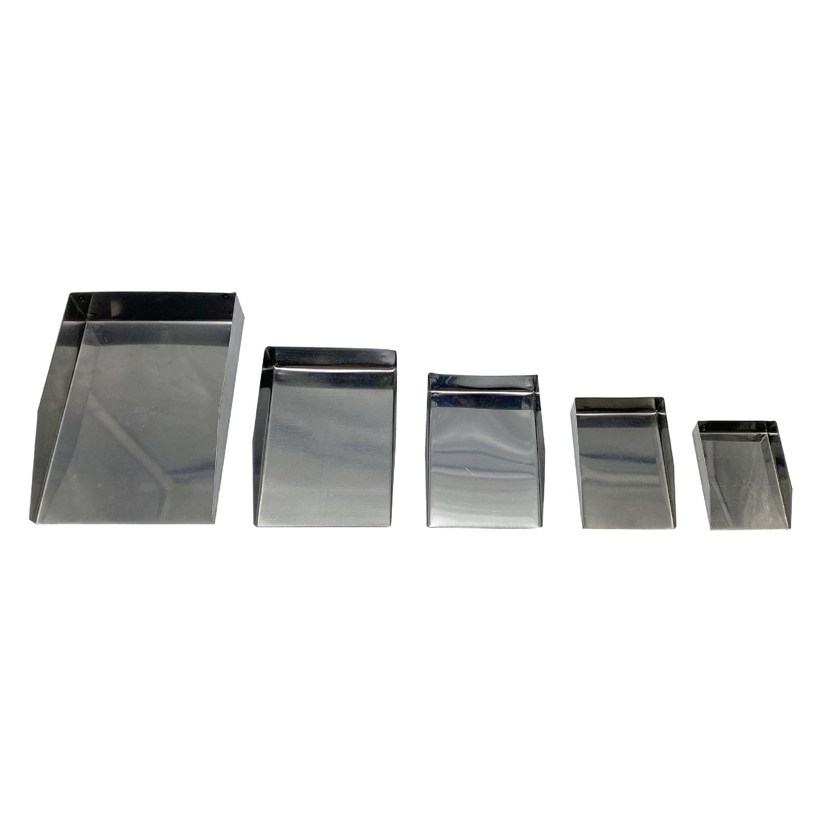 KFFENG5Pcs Jewelry Beads and Diamonds Scoops Stainless Steel Gems Shovel Collection for Jewelers Accurate Bead Sorting