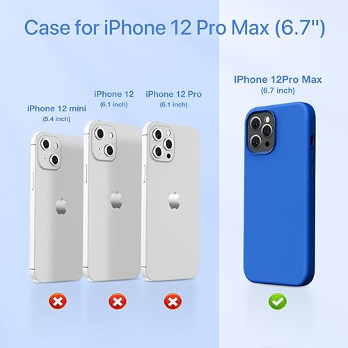 Miniatura 631 de Miracase - Funda diseñada para iPhone 11 con protector de pantalla, funda de goma de silicona líquida, protección total contra caídas y a prueba