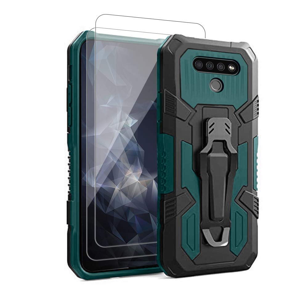Lg K51 Phone Covers For Lg Phones TJS Dual Layer Shockproof Rugged