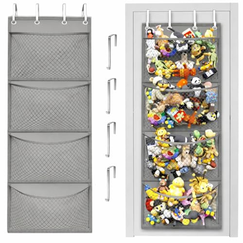 Honeyera Storage for Stuffed Animal - Over Door Organizer for