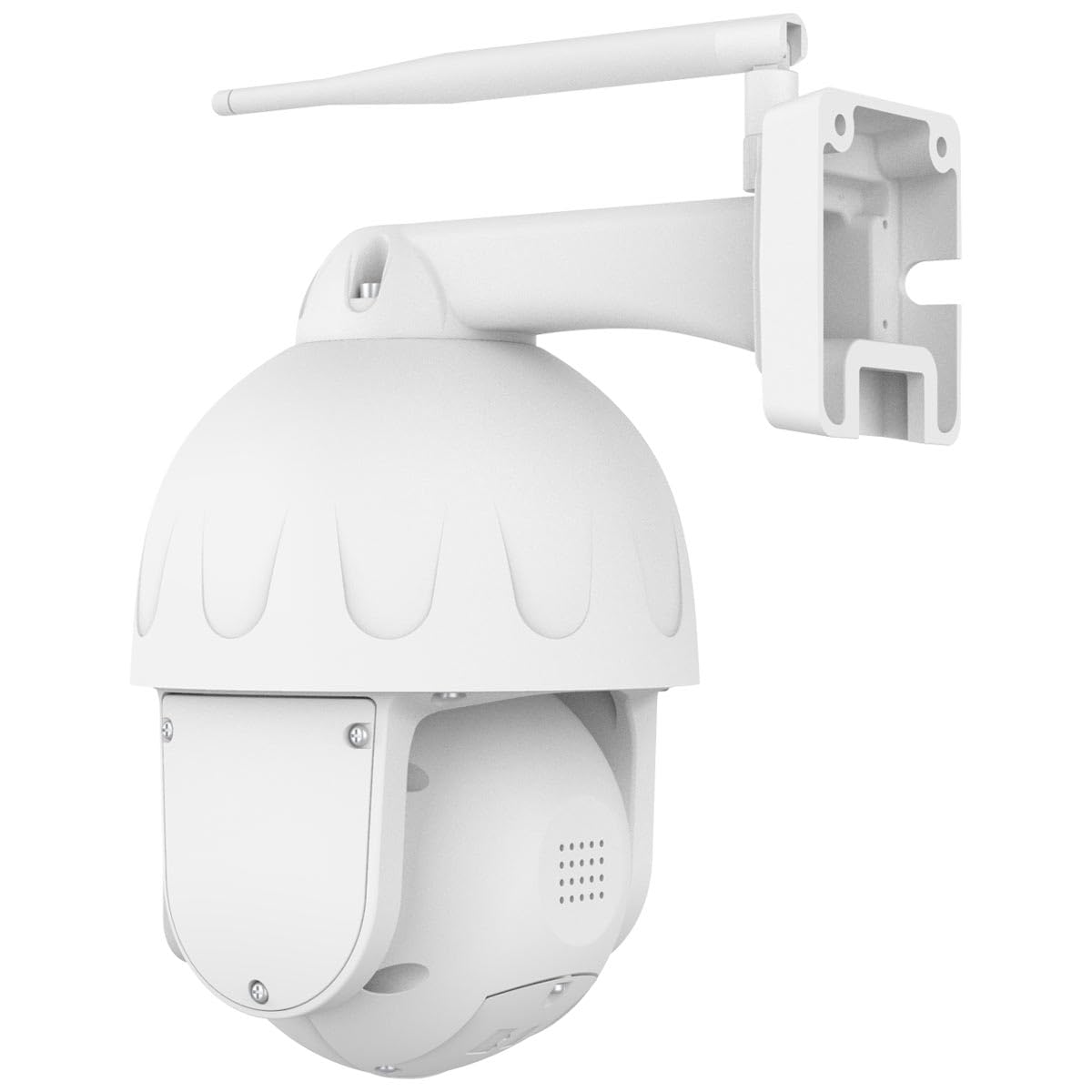 Foscam SD8P hochauflösende 8-MP Dualband-WLAN PTZ Dome Überwachungskamera mit 4-Fach optischem Zoom und intelligenter Personen- und Fahrzeugerkennung