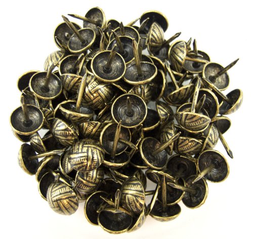 C.S. Osborne Overlap Nail Tacks Antique Brass 100pk