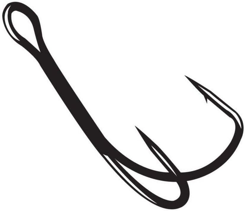 Gamakatsu Extra Wide Gap Double Frog Hook-3 Per Pack (Black, 4/0)