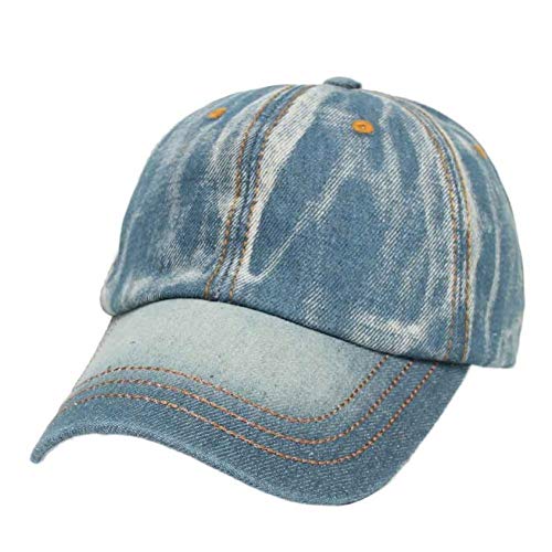 Casquette de baseball unisexe style denim délavé pour hommes et femmes