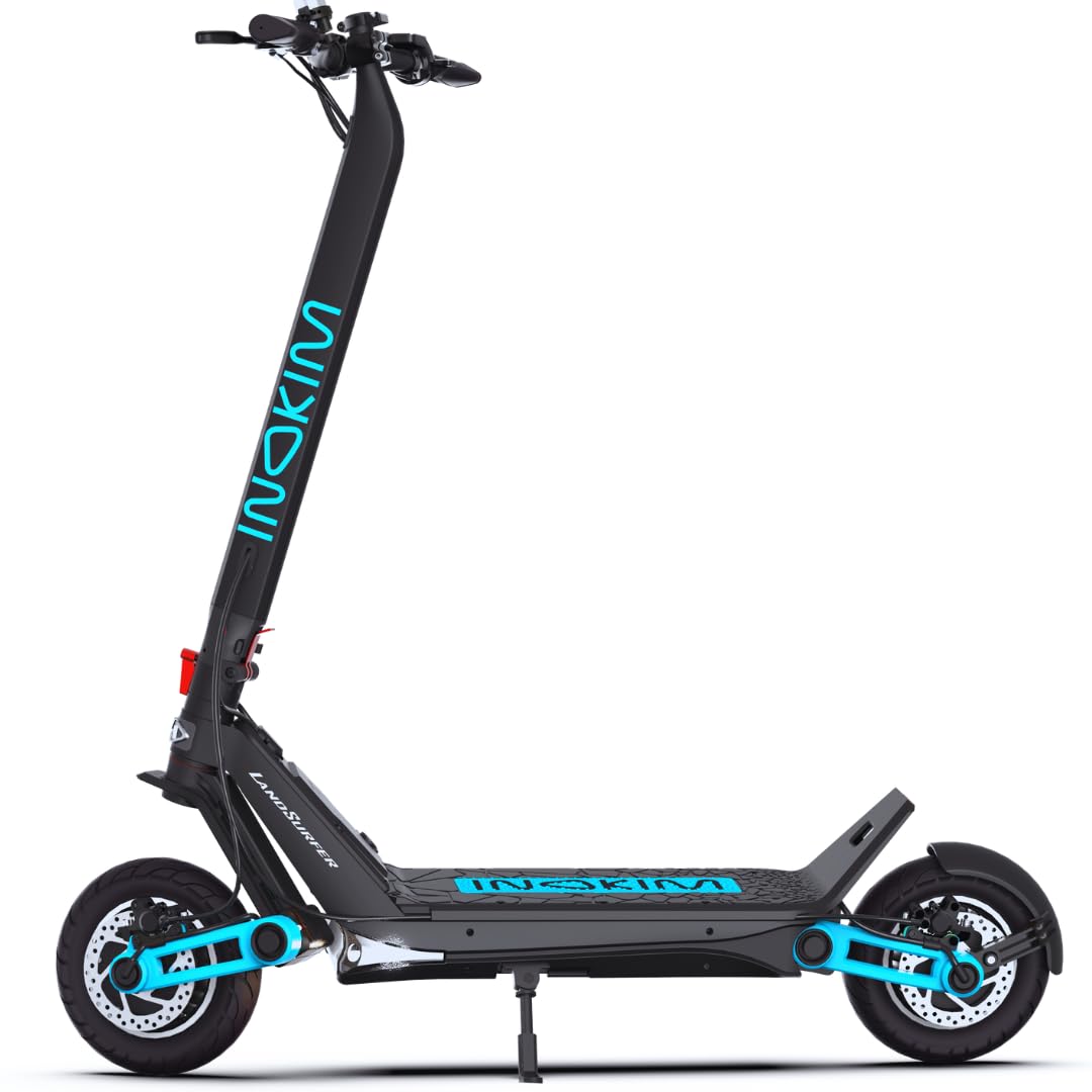 INOKIM OXO Super Electric Scooter for Adults 40 MPH, 2x1000W (2600W Max) Motor, 68 Miles Range, 10" 6 Light System Air Filled Tires, Front & Rear LED Light, Foldable, Adjustable Suspension