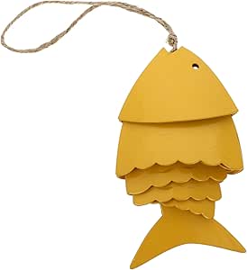 Amazon.com : GANAZONO Unique Iron Craft Koi Fish Wind Chime Outdoor ...