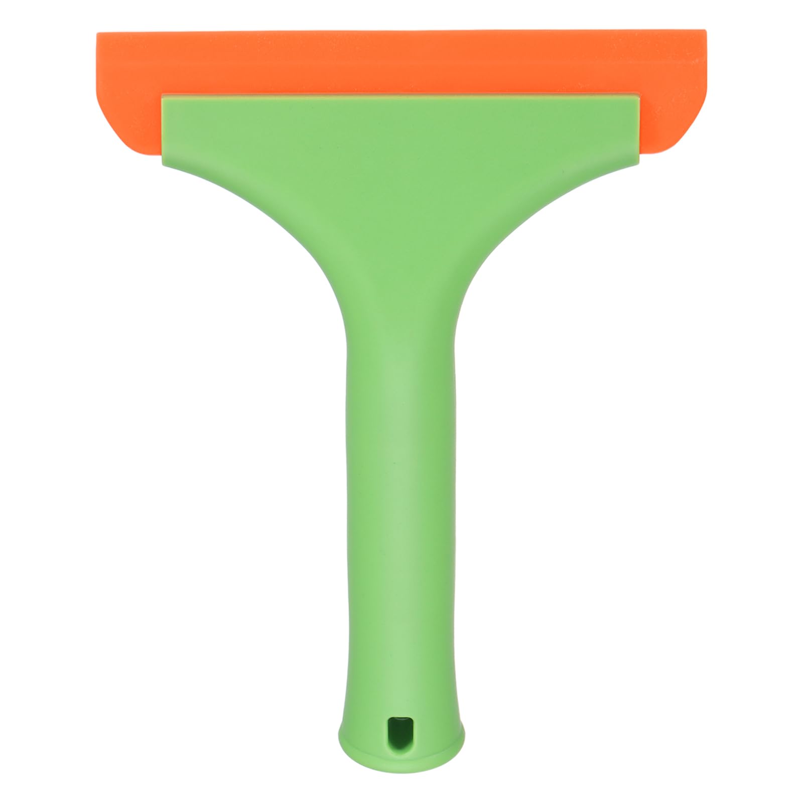 sourcing map 6 Inch Shower Squeegee for Glass Doors, All-Purpose Bath Squeegee with Handle for Bathroom Window Mirror Car Glass, Green/Orange