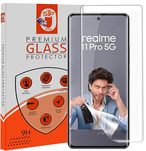 Image of STP FEEL 1 Pack Unbreakable Membrane Screen Protector Guard Compatible For Realme 11 Pro /Realme 11 Pro Plus, 6.7 Inch | Hydrogel Membrane Ultra Smooth Touch with Finger Print Support
