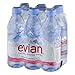 Evian Natural Spring Water, 16.9 Fl Oz, 6 Count (Pack of 2)