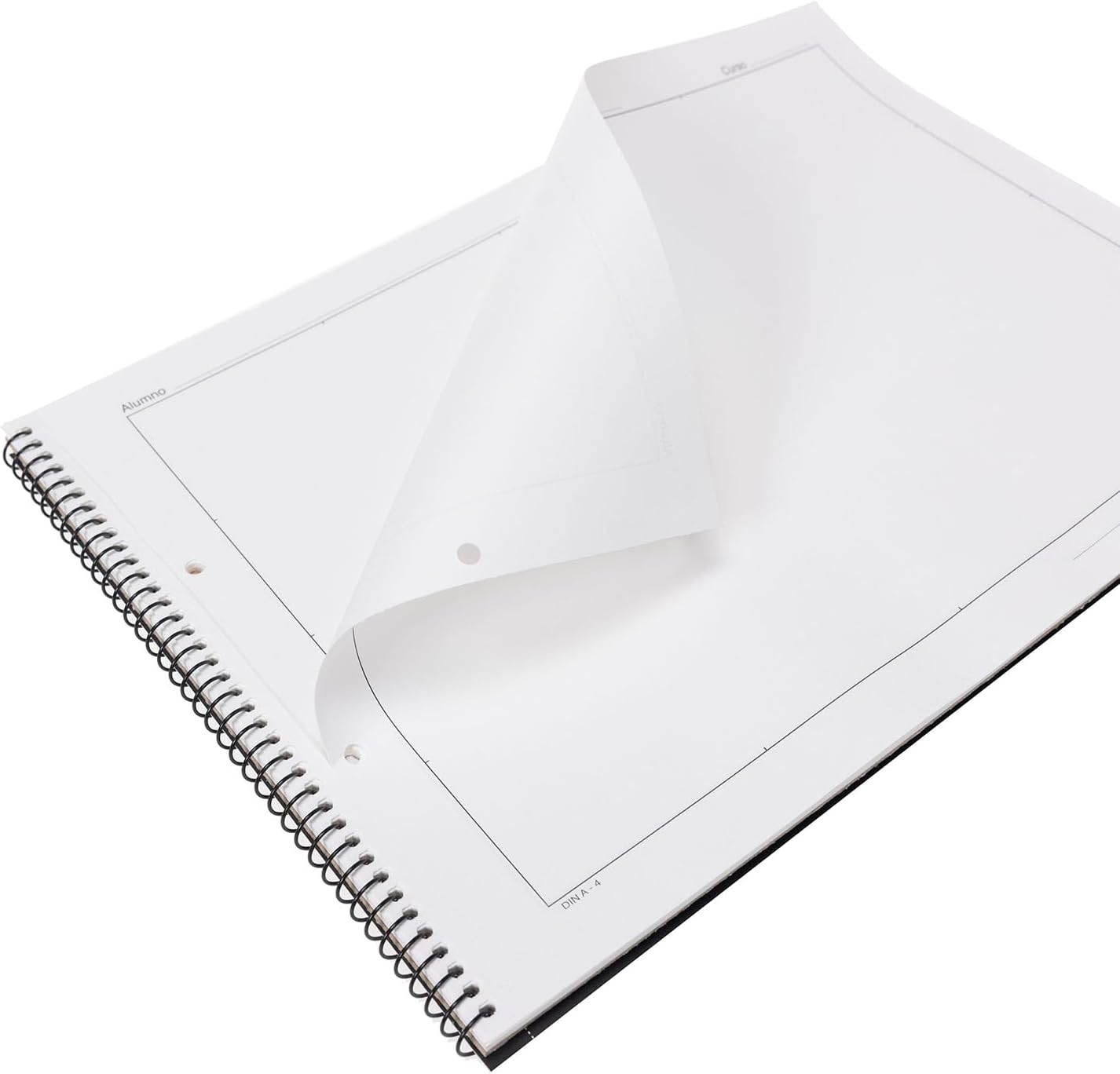 Unipapel 37002410. Senator Microperforated Drawing Pad with Box and 2 Drills, Prologando Folio Size, 150 g, Boned Paper, Mass-Glued, Acid Free, FSC Certified