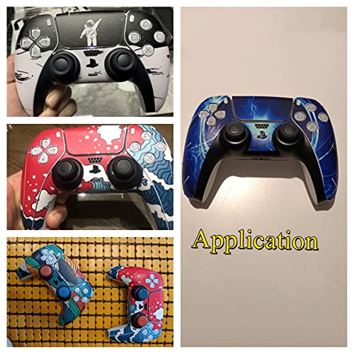 Image of Skin for Ps5 Controller, 3pcs Whole Body Vinyl Decal Cover Sticker for PlayStation 5 Controller (PS5 Controller #7)