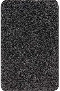 WASHABLE SHAGGY BATH RUGS CARPET NEW BRIGHT COLOURFUL | Machine Washable Non-Slip Floor Mat Water Absorbent Soft&Thick Small Size (Yellow, 50x80 cm)