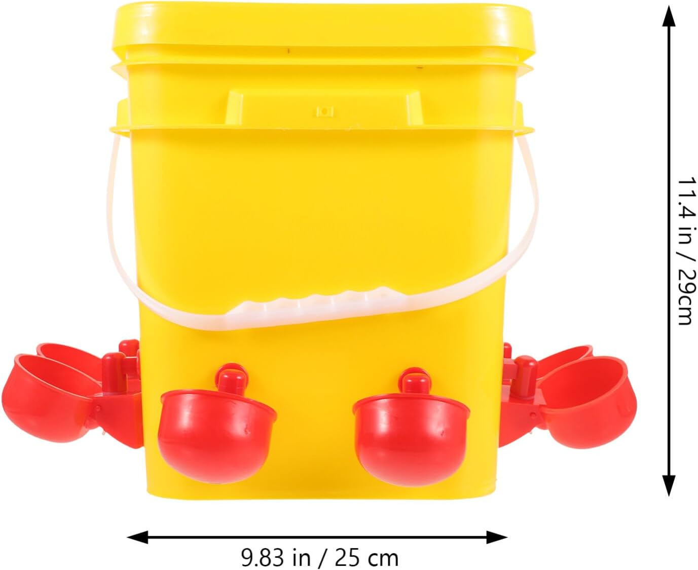 Yardwe Simple Design Auto Chicken Trough Chicken Feeder Waterer Poultry Supplies Plastic Sturdy Construction