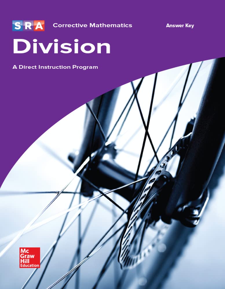 Sra Math Amazon.com: Division: A Direct Instruction Program, Answer Key (SRA ...