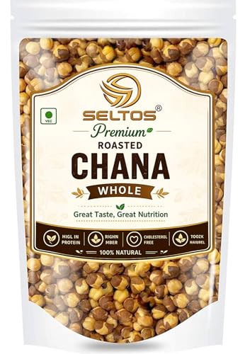 Image of SELTOS Premium Roasted Bhuna Chana | Roasted Chickpeas (Unsalted) - 900gm (भुना हुआ चना).