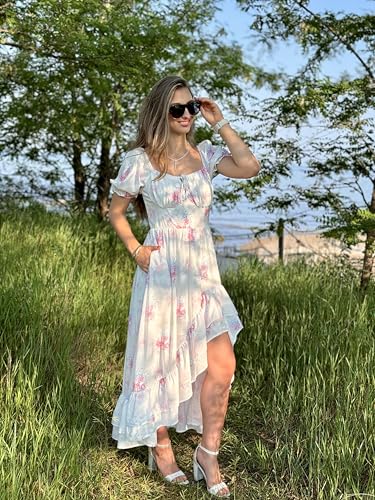 Image of Scarlet Darkness Corset Dresses for Women Summer 2026 Floral Wedding Guest Chiffon Sundress