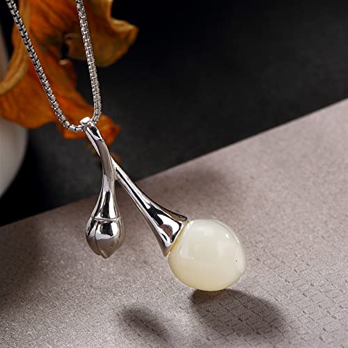 Cadeau pour petite amie : pendentif Saint Valentin romantique en argent S925