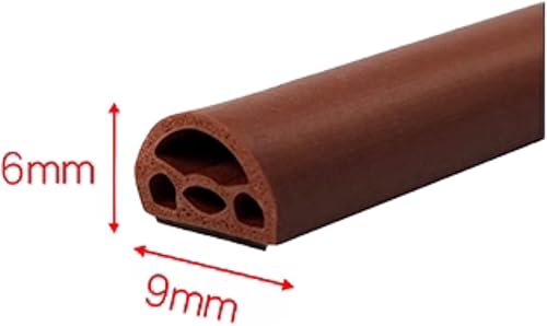 Miniatura 2 de KX - Tira de sellado de puerta para puerta o ventana, agujeros de insonorización multicapa para aislamiento acústico, burlete trasero autoadhesivo