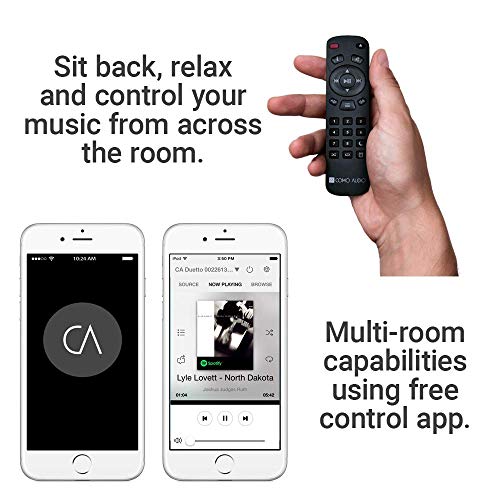 Como Audio: Musica - Wireless Music System with CD Player, Internet Radio, Spotify Connect, Wi-Fi, FM, Bluetooth and One Touch Streaming - Walnut/Black