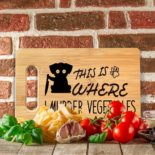 Funny-Cutting-Board-This-Is-Where-I-Murder-Vegetable-Bamboo-Cutting-Board-Vegetable-Murder-Cutting-Board-Kitchen-Decor-Dog-Gifts-for-Dog-Lovers-Mothers-Day-Christmas-Gifts-for-Women Funny Cutting Board This Is Where I Murder Vegetable Bamboo Cutting Board Vegetable Murder Cutting Board Kitchen Decor Dog Gifts for Dog Lovers Mothers Day Christmas Gifts for Women