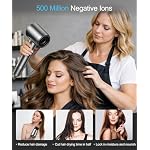 Cosy Companions Hair Dryer - Negative Ionic Blow Dryer with 150000 RPM High Speed Brushless Motor for Fast Drying, Low Noise, HD Display Hair Dryer with Diffuser and Nozzle, 5 Temps & 2 Speeds - Image 5