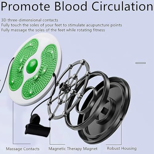 Ab cintura torção, placa de disco para exercício massagem nos pés torção para fitness perder peso eq