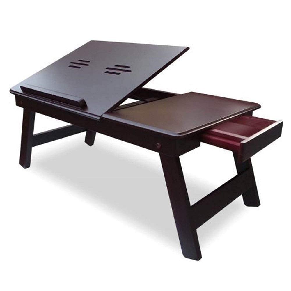 aaRF Wooden Laptop Table Adjustable Foldable Legs Multi-Function Portable Laptop Table & Study Brown / 30D X 60W X 5H Cm (B0CVJ4LJ1W) Amazon Price History, Amazon Price Tracker