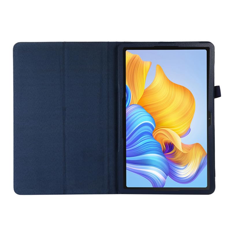 Nadaje się do Huawei Honor Pad 8 30.5 cm Etui na tablet HEY-W09 Lychee Pattern Bracket Dwukrotnie składany skórzany futerał ochronny (kolor: fioletowy)