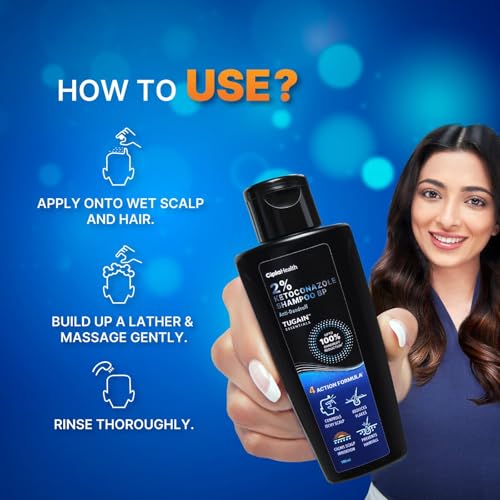 Image of Cilpla Health Tugainessential Anti Dandruff Shampoo 100 ml