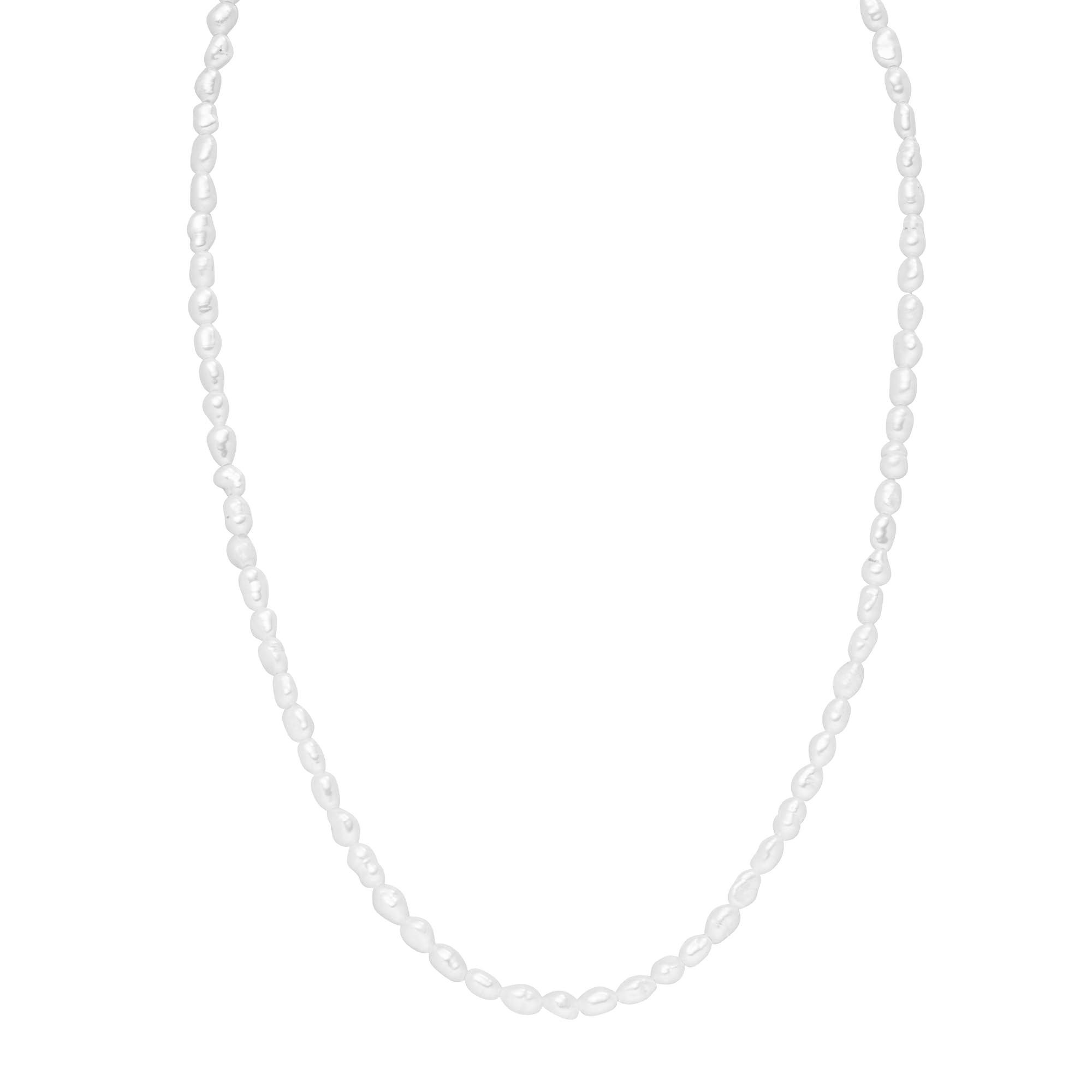 Purelei Enchant Damen Kette mit echten Süßwasserperlen – verstellbare Perlenkette (30/40 cm), schimmernd & elegant – Edelstahl 18K vergoldet oder silber