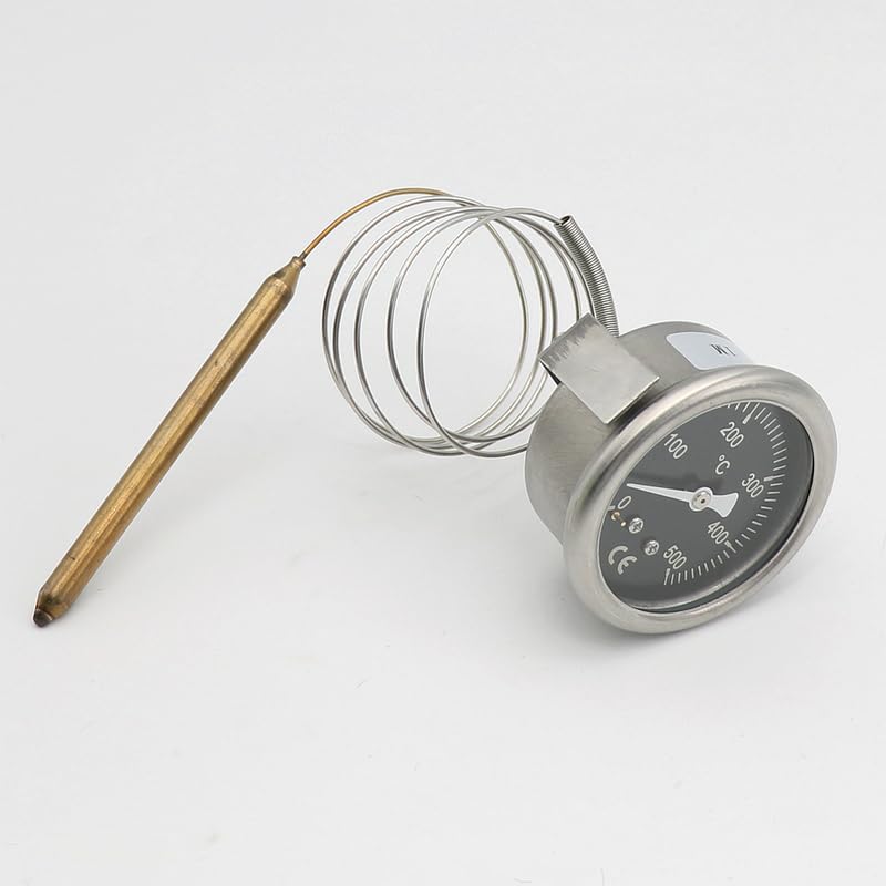 304 Stainless Steel Pizza Stove Thermometer Pointer Type Temperature Display Thermometer High Temperature Resistance