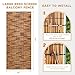 ZNCMRR Natural Reed Fencing Rolls,4FT X 16.4FT Reed Screen Curtain Balcony Reed Fence for Outdoor Backyard Patio（Brown）