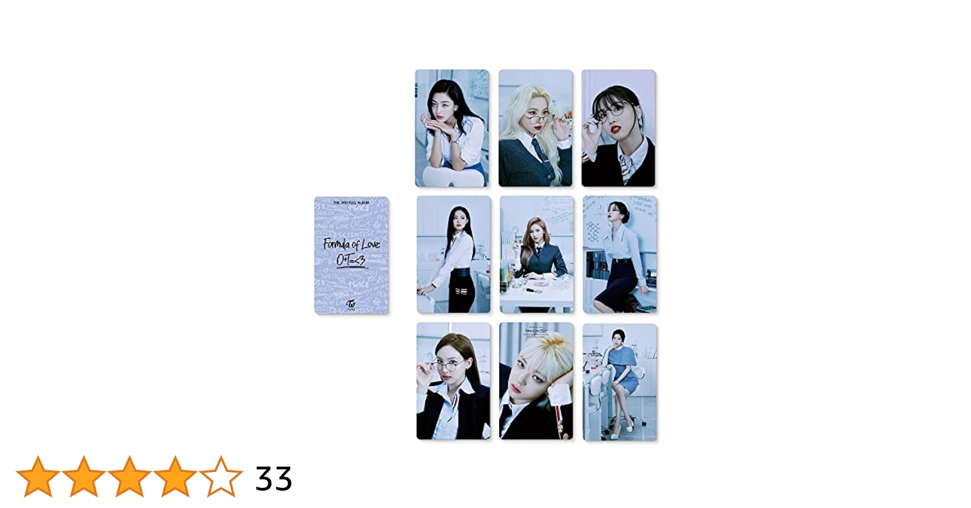 TWICE Formula of Love New Album 8 PCS Kpop Photocards Full