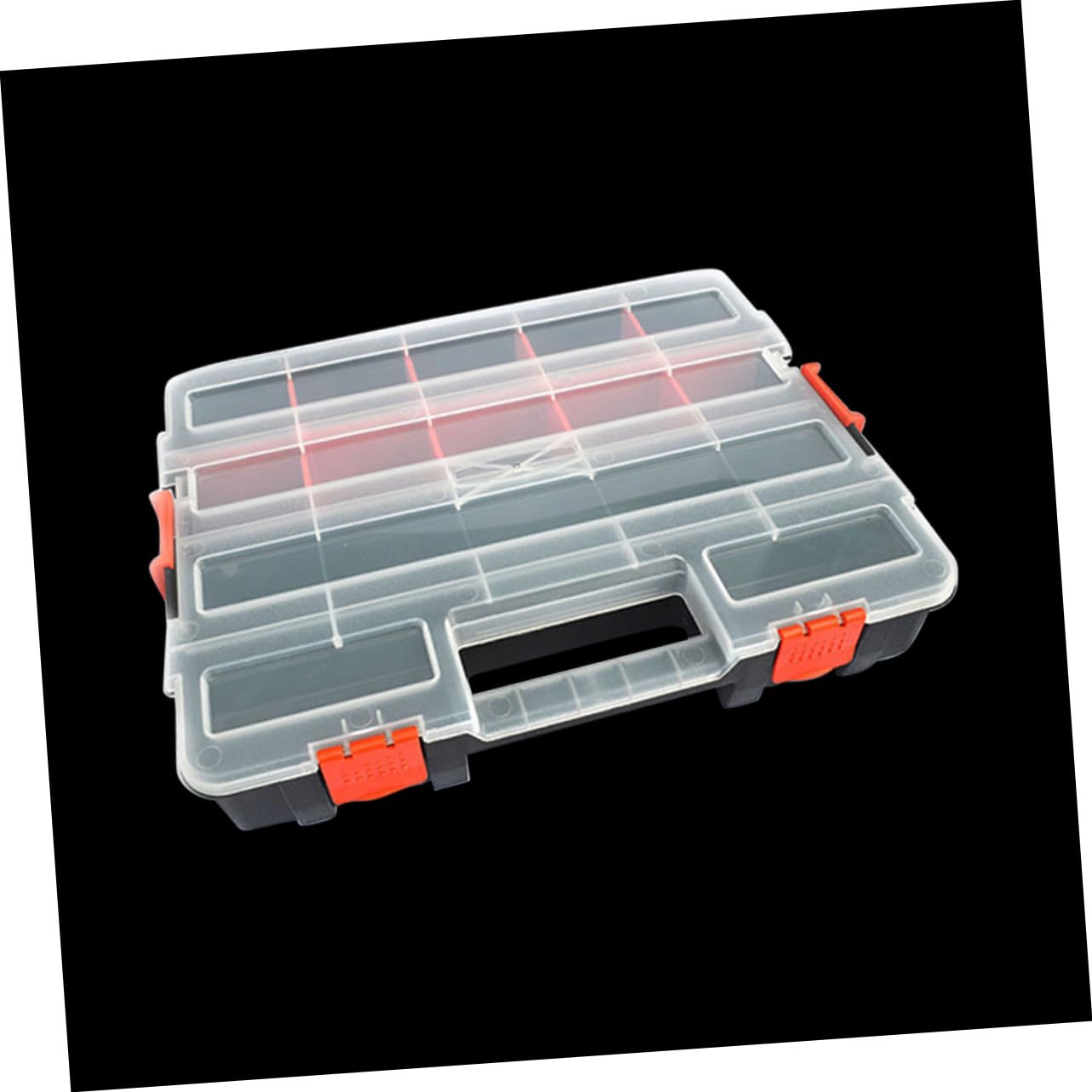 Homoyoyo - Estuche organizador de tornillos caja de componentes electronicos portable compartimentos soporte de tornillo con cubierta Caja de almacenaje Componente electrónico