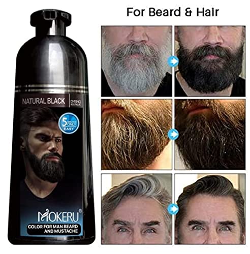 MOKERU Tinte Negro para Bigote y Barba para Hombre miniatura 2